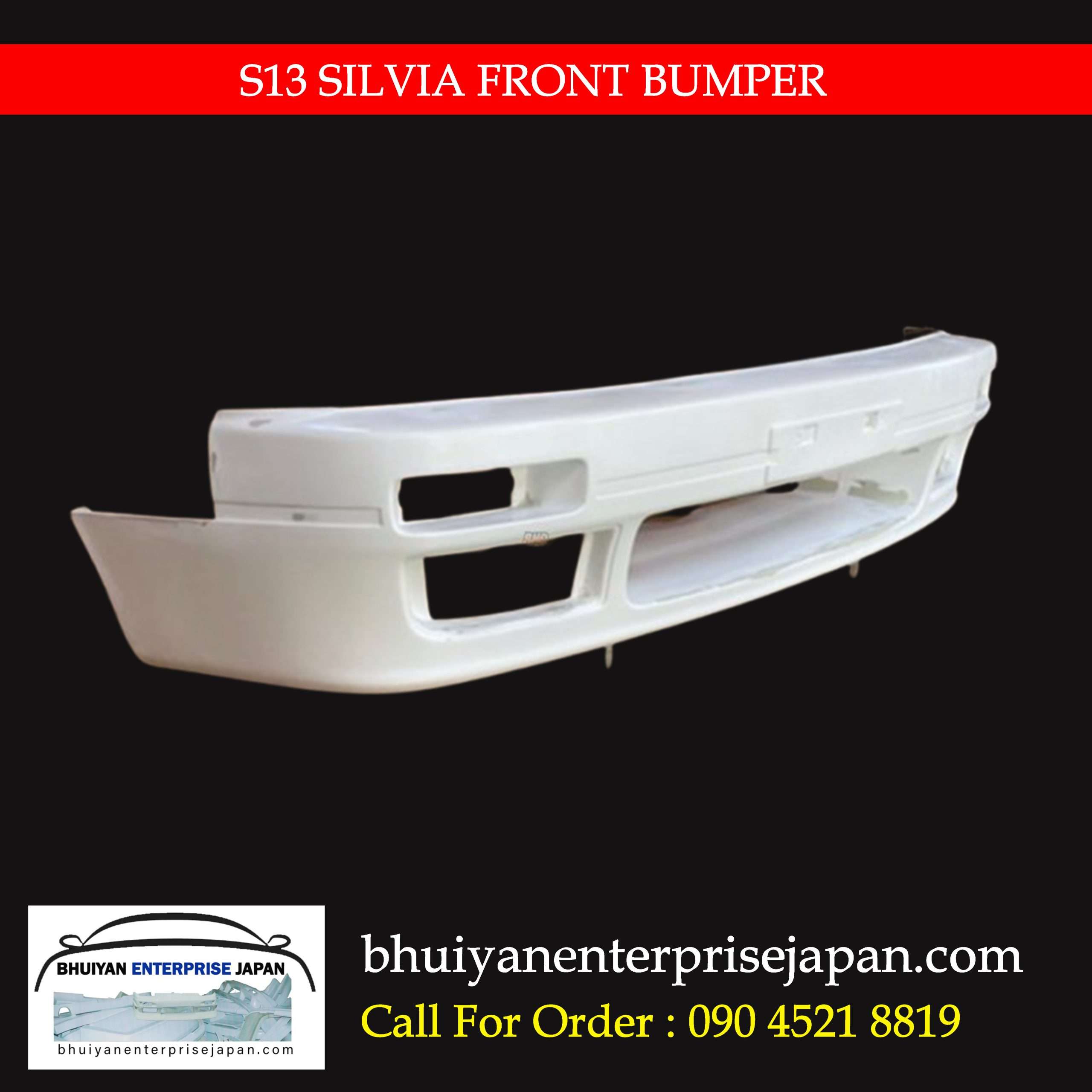 s13 Silvia Front Bumper 日産 シルビア S13 フロントバンパー – 高品質交換用 / ボディキットアップグレード - Image 1
